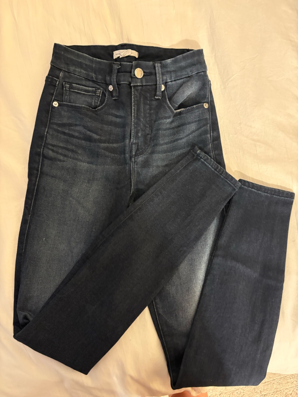 Good American good legs Dark Blue Skinny Jeans